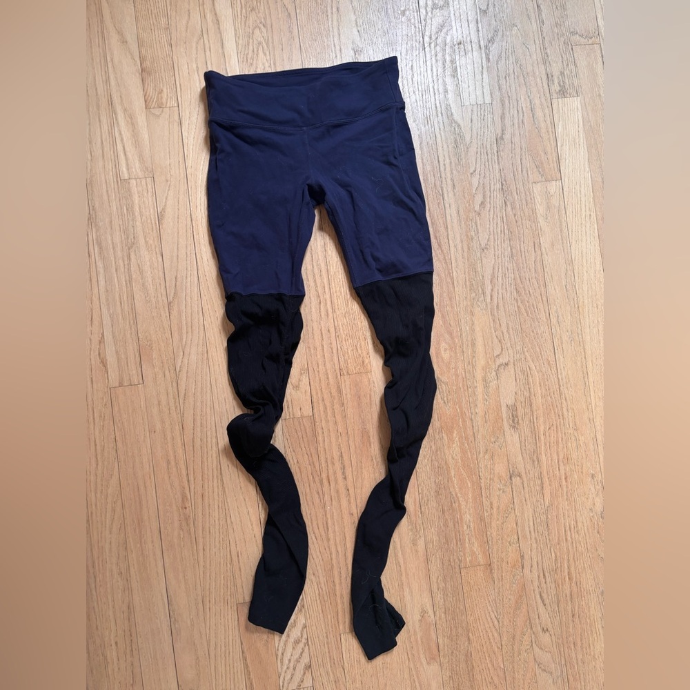 ALO Yoga Navy/black High-Rise yoga pants size large